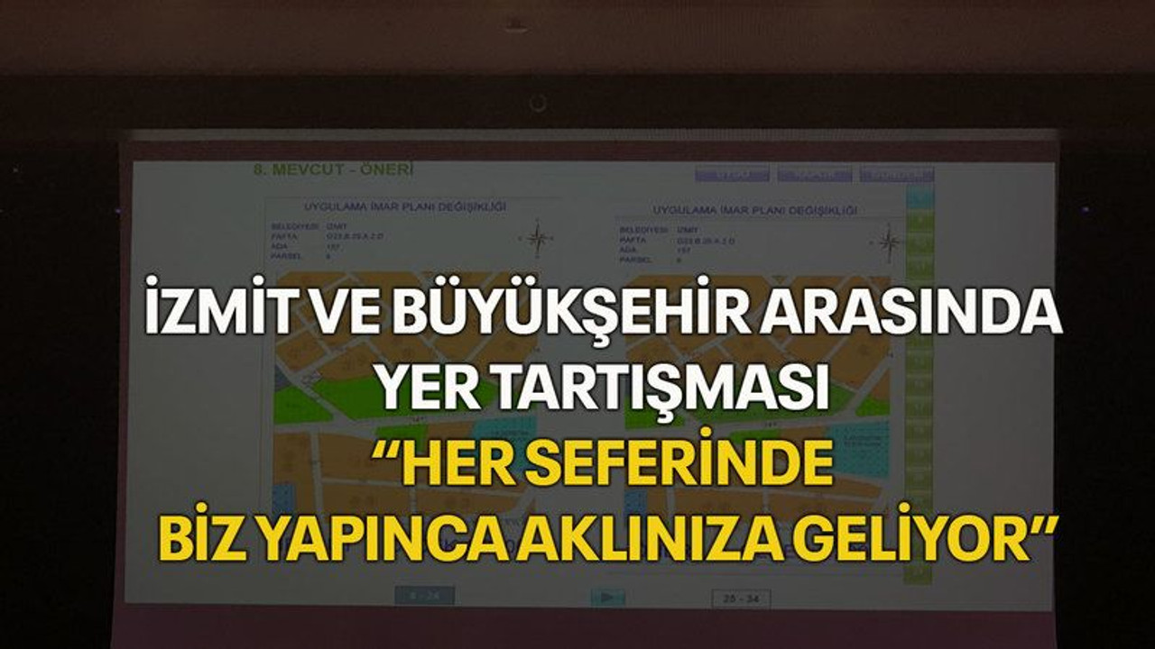 İzmit ve Büyükşehir arasında yer tartışması “Her seferinde biz yapınca aklınıza geliyor”